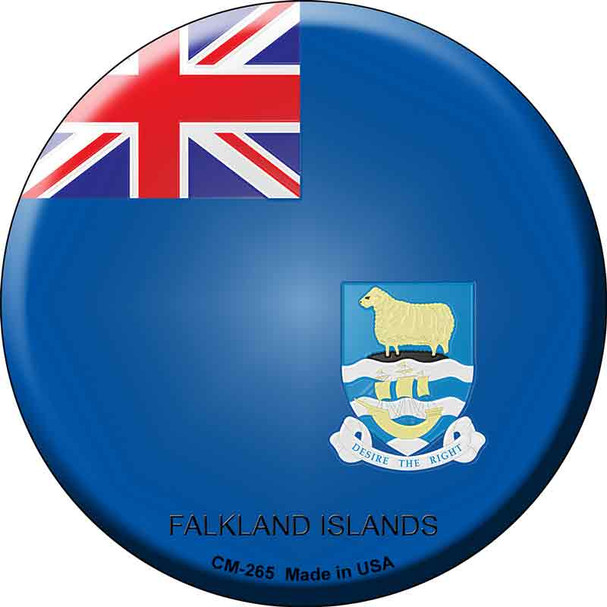 Falkland Islands Country Wholesale Novelty Circle Coaster Set of 4