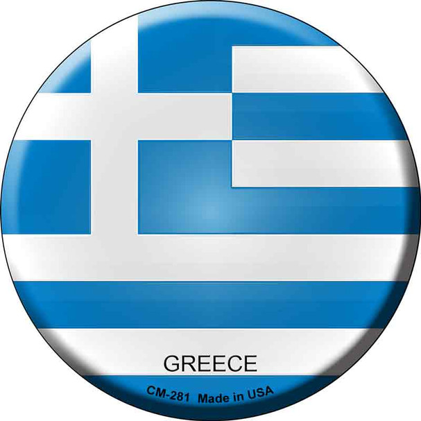 Greece Country Wholesale Novelty Circle Coaster Set of 4