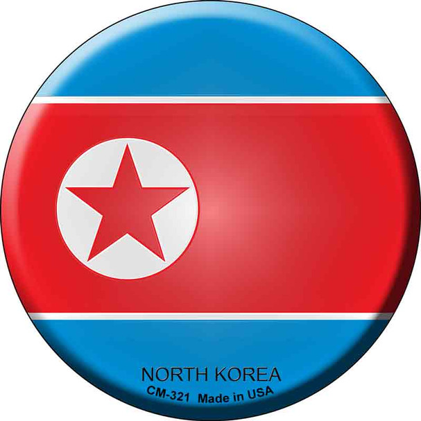 North Korea Country Wholesale Novelty Circle Coaster Set of 4