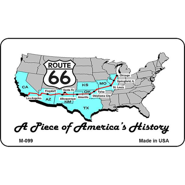 Route 66 A Piece Of History Wholesale Novelty Metal Magnet