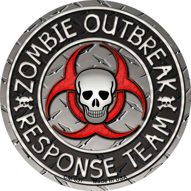 Zombie Outbreak Wholesale Novelty Circle Coaster Set of 4
