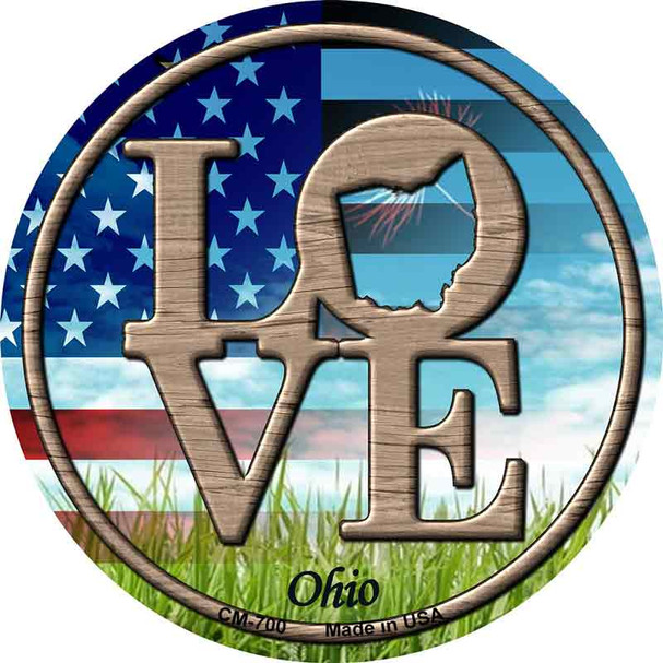Love Ohio Wholesale Novelty Circle Coaster Set of 4
