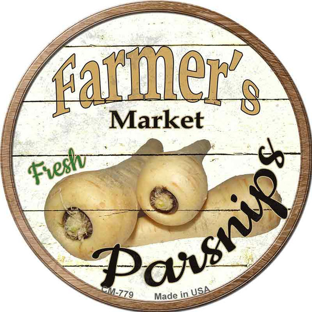 Farmers Market Parsnips Wholesale Novelty Circle Coaster Set of 4