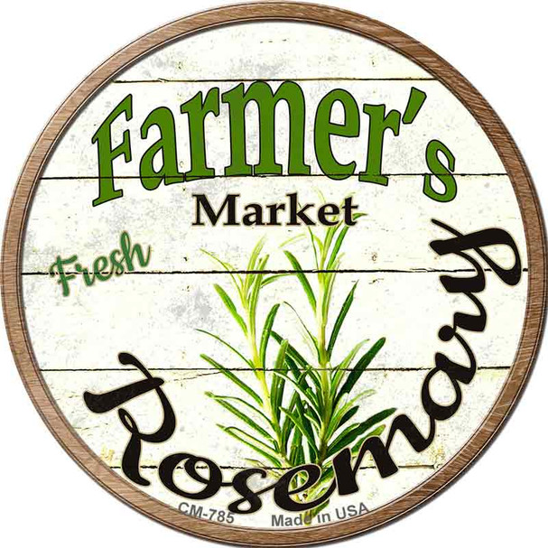 Farmers Market Rosemary Wholesale Novelty Circle Coaster Set of 4