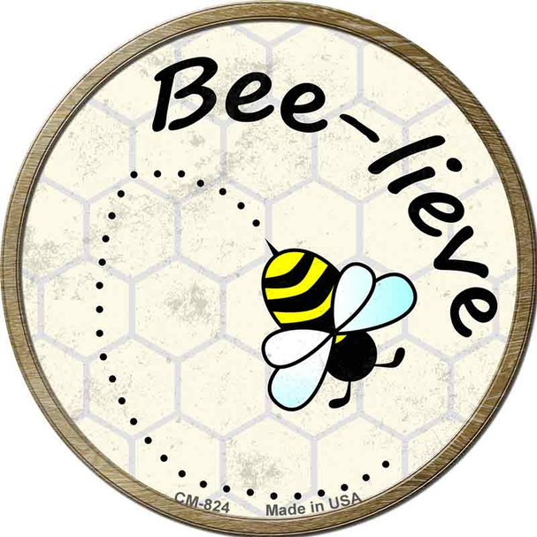 Bee-Lieve Wholesale Novelty Circle Coaster Set of 4
