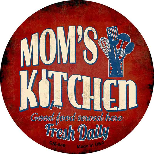 Moms Kitchen Wholesale Novelty Circle Coaster Set of 4