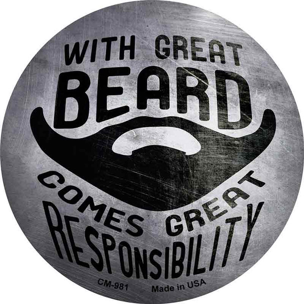 With Great Beard Wholesale Novelty Circle Coaster Set of 4