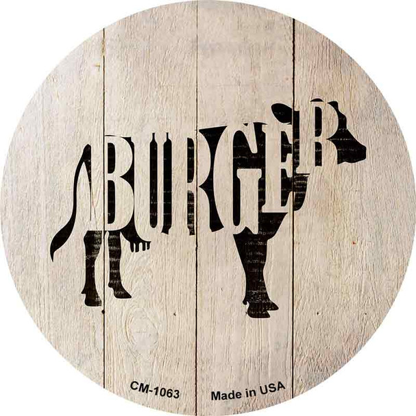 Cows Make Burgers Wholesale Novelty Circle Coaster Set of 4