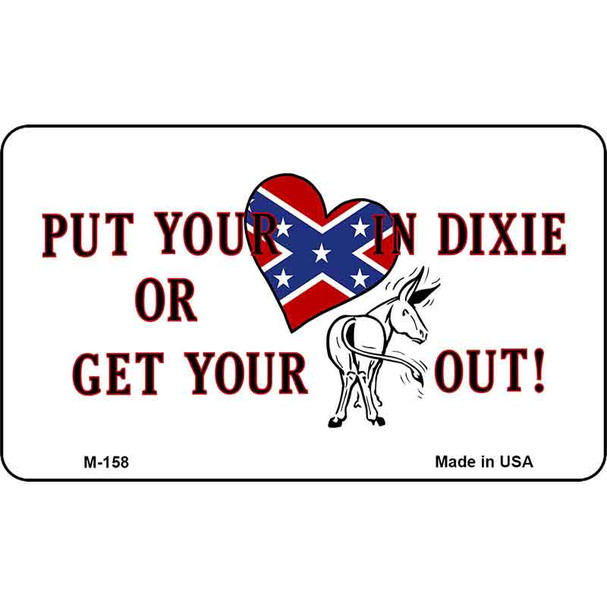 Put Your Heart In Dixie Wholesale Novelty Metal Magnet