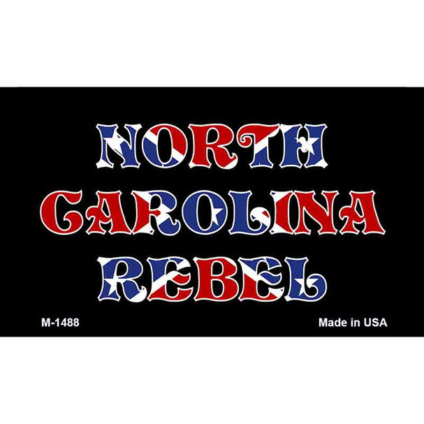 North Carolina Rebel Wholesale Novelty Metal Magnet