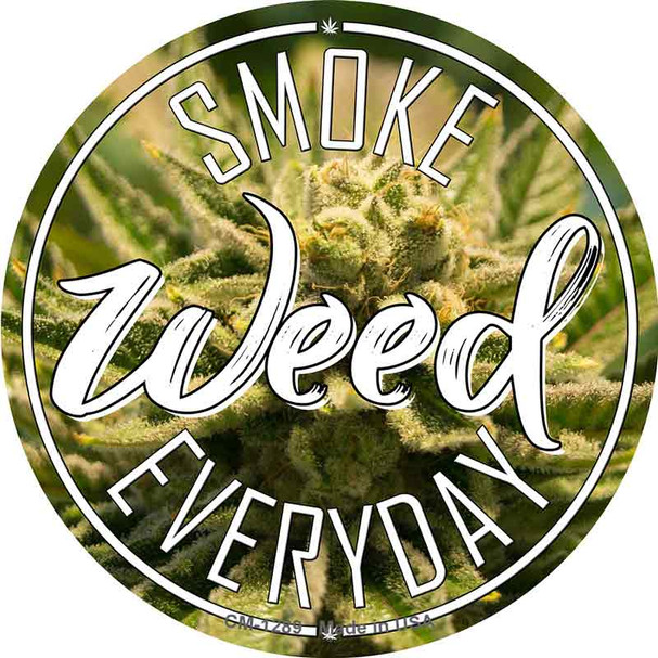 Smoke Weed Everyday Wholesale Novelty Circle Coaster Set of 4