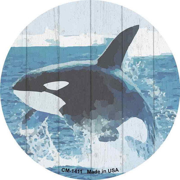Whale Out of Water Wholesale Novelty Circle Coaster Set of 4