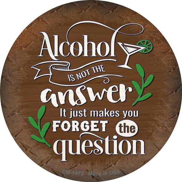 Forget The Question Wholesale Novelty Circle Coaster Set of 4