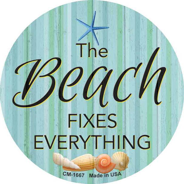 Beach Fixes Everything Wholesale Novelty Circle Coaster Set of 4