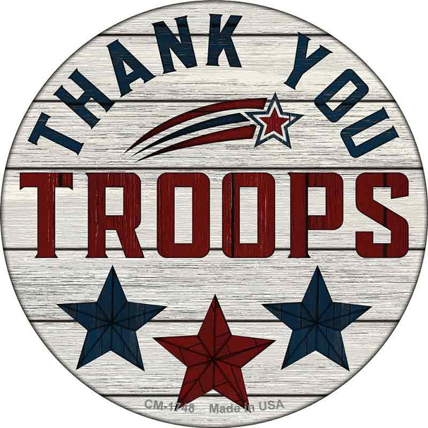 Thank You Troops Stars Wholesale Novelty Circle Coaster Set of 4