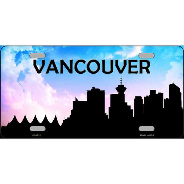 Vancouver Silhouette Wholesale Metal Novelty License Plate