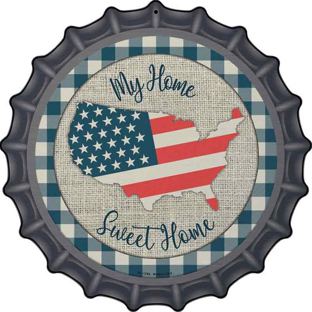 My Home Sweet Home USA Wholesale Novelty Metal Bottle Cap Sign