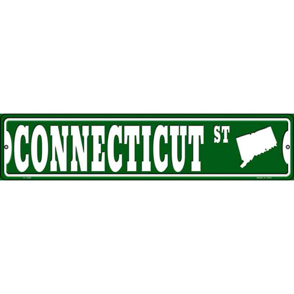 Connecticut St Silhouette Wholesale Novelty Metal Street Sign