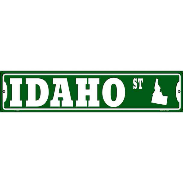Idaho St Silhouette Wholesale Novelty Metal Street Sign