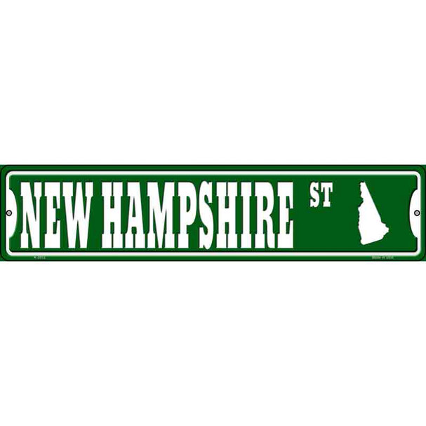 New Hampshire St Silhouette Wholesale Novelty Metal Street Sign