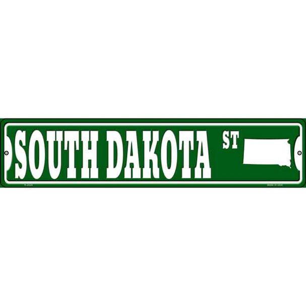 South Dakota St Silhouette Wholesale Novelty Metal Street Sign