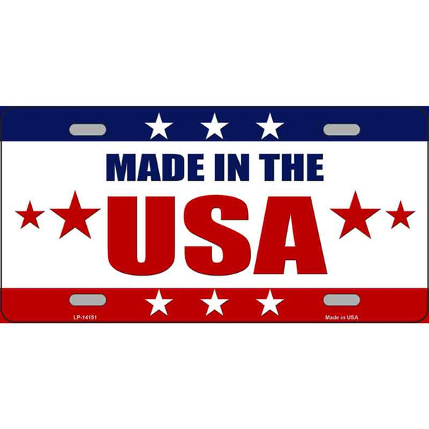 Made in the USA Wholesale Novelty Metal License Plate