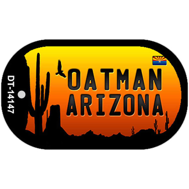 Oatman Flag Arizona Scenic Background Wholesale Novelty Metal Dog Tag