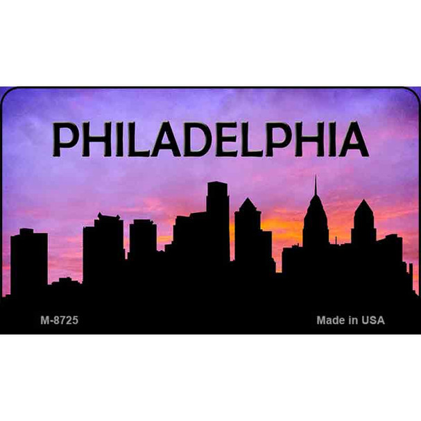 Philadelphia Silhouette Wholesale Novelty Metal Magnet