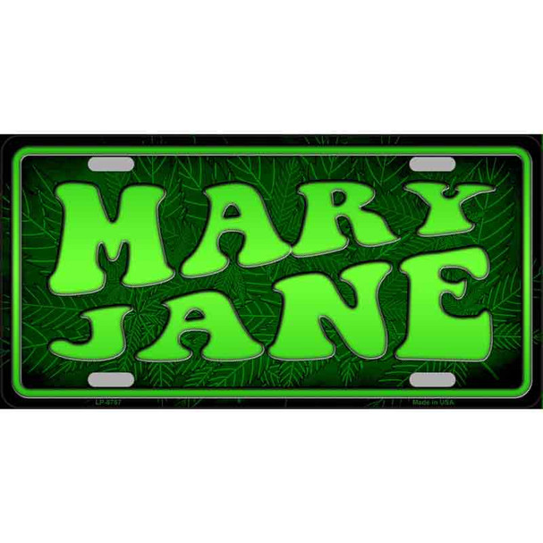 Mary Jane Wholesale Metal Novelty License Plate