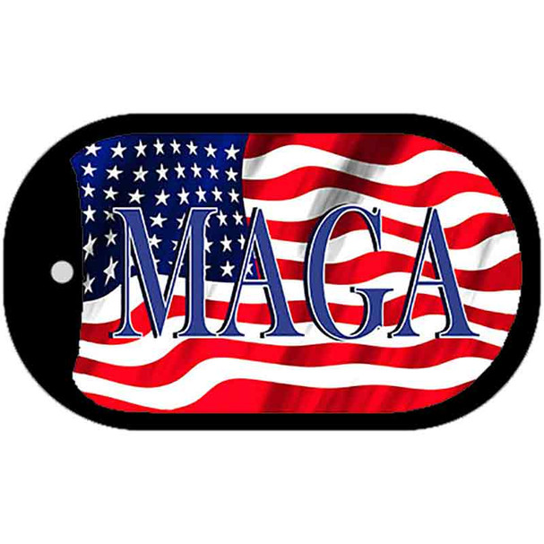 MAGA AM Flag Wholesale Novelty Metal Dog Tag Necklace