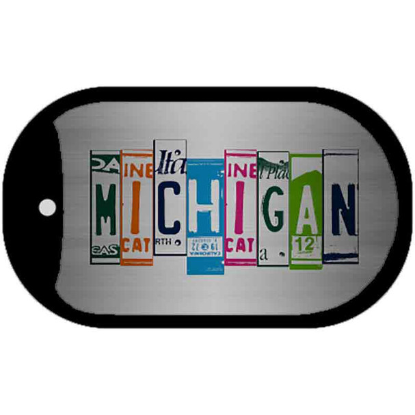 Michigan License Plate Art Wholesale Novelty Metal Dog Tag Necklace