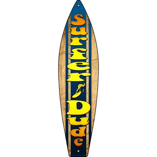 Surfer Dude Wholesale Metal Novelty Surfboard Sign