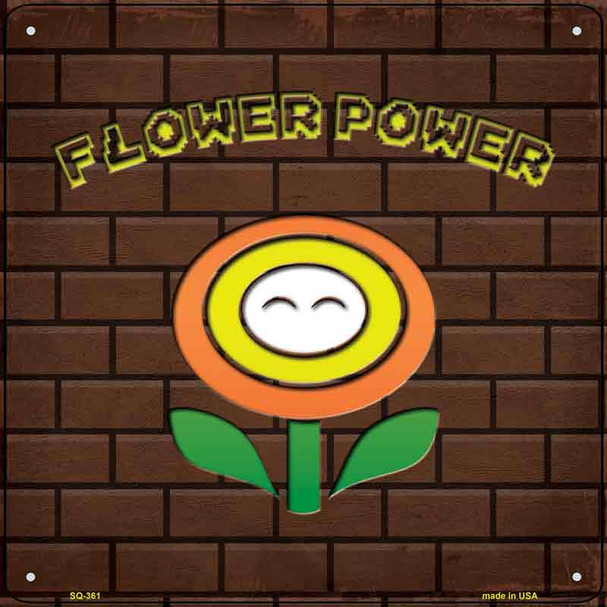 Flower Power Wholesale Novelty Square Sign