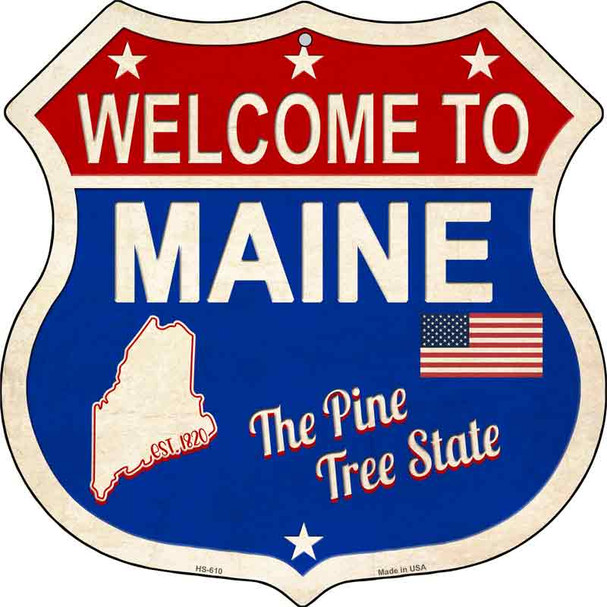 Maine Established Wholesale Novelty Metal Highway Shield