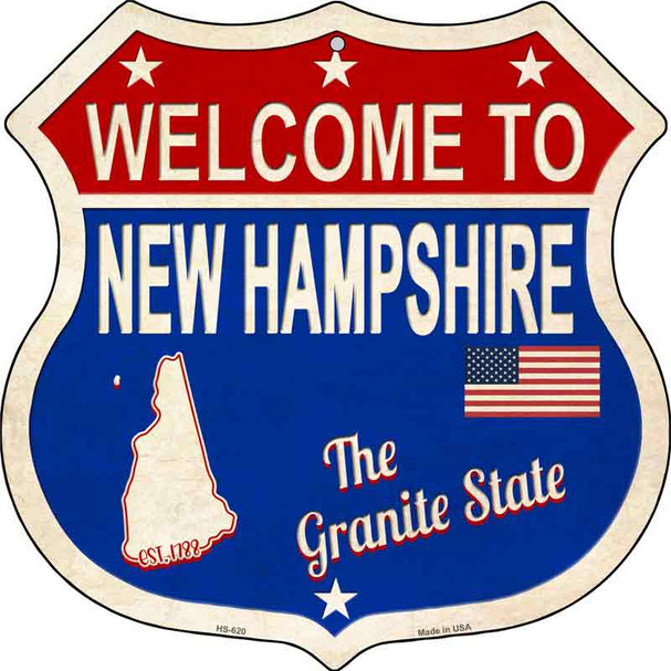 New Hampshire Established Wholesale Novelty Metal Highway Shield