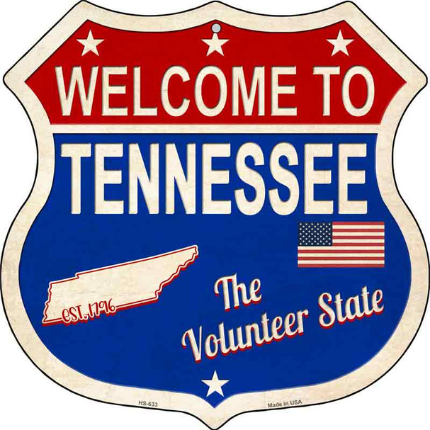 Tennessee Established Wholesale Novelty Metal Highway Shield