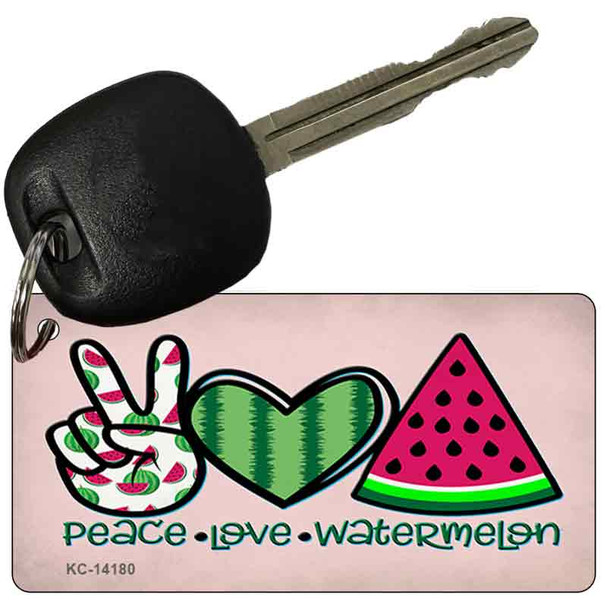 Peace Love Watermelon Wholesale Novelty Metal Key Chain