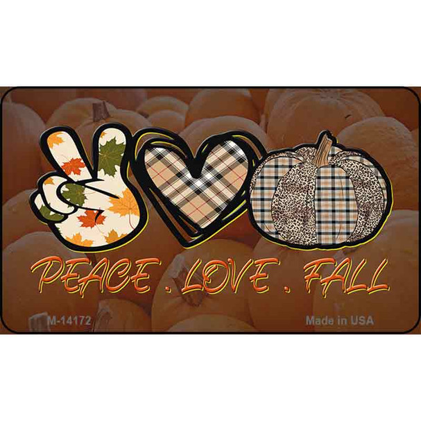 Peace Love Fall Wholesale Novelty Metal Magnet