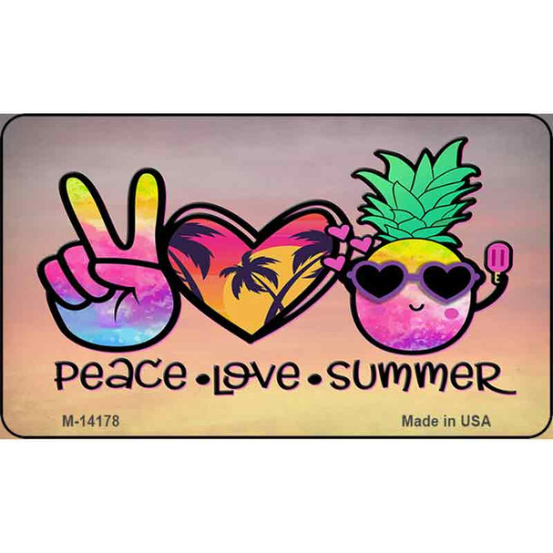 Peace Love Summer Wholesale Novelty Metal Magnet