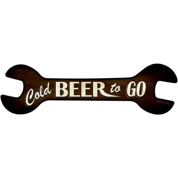 Cold Beer To Go Wholesale Novelty Metal Wrench Sign