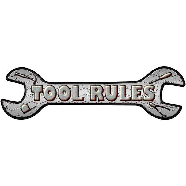 Tool Rules Wholesale Novelty Metal Wrench Sign