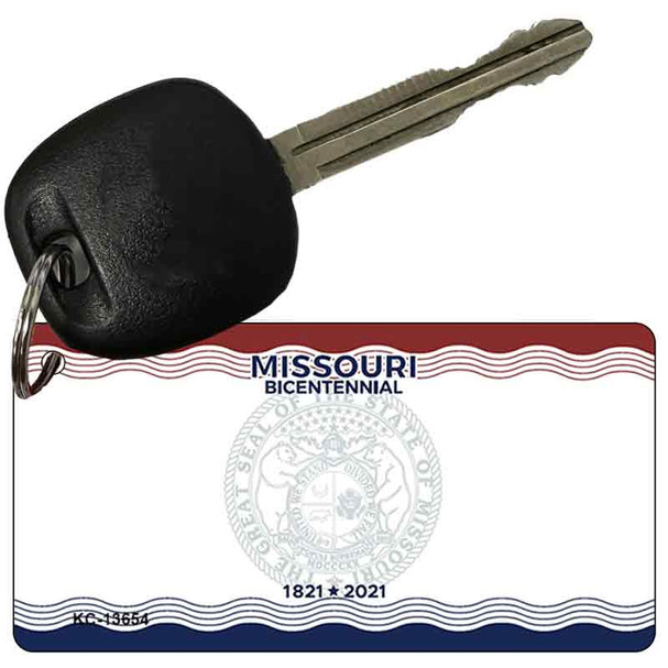 Missouri Bicentennial Blank Wholesale Novelty Metal Key Chain