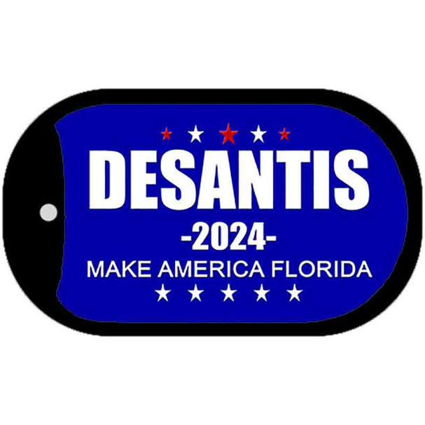 Desantis 2024 Blue Wholesale Novelty Metal Dog Tag Necklace DT-14189