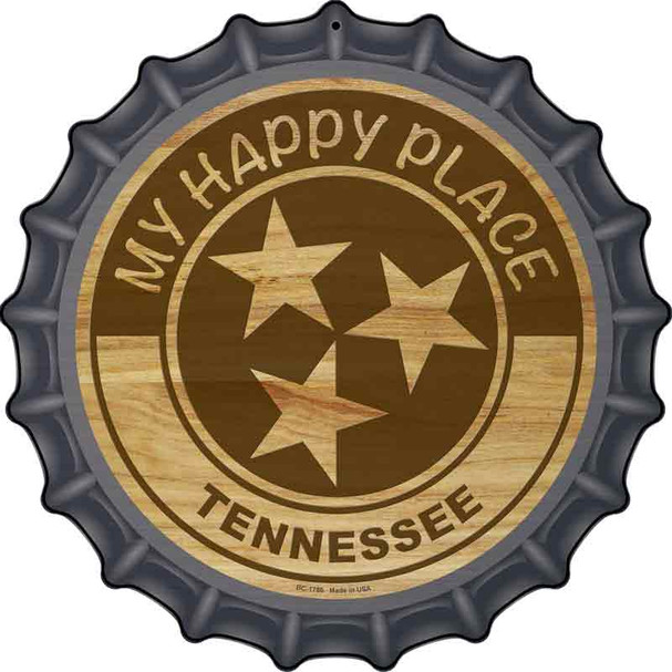 My Happy Place Tristar Tennessee Wholesale Novelty Metal Bottle Cap Sign BC-1786