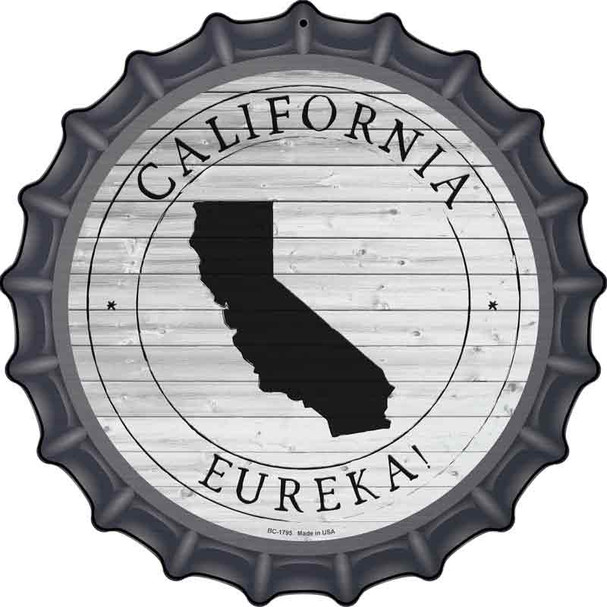 California Eureka Wholesale Novelty Metal Bottle Cap Sign BC-1795