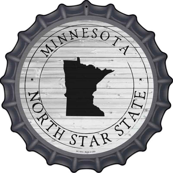 Minnesota North Star State Wholesale Novelty Metal Bottle Cap Sign BC-1813