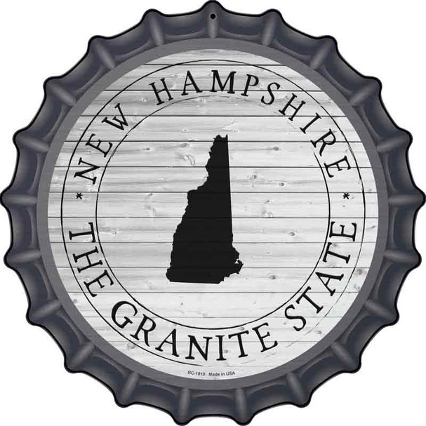 New Hampshire Granite State Wholesale Novelty Metal Bottle Cap Sign BC-1819
