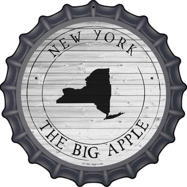 New York Big Apple Wholesale Novelty Metal Bottle Cap Sign BC-1822