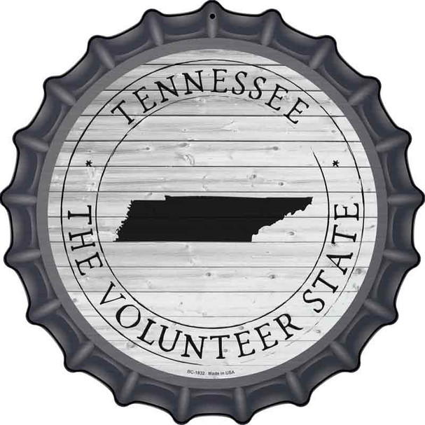 Tennessee Volunteer State Wholesasle Novelty Metal Bottle Cap Sign BC-1832