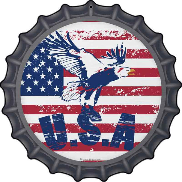 USA Eagle Wholesale Novelty Metal Bottle Cap Sign BC-1853